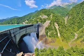Kurobe Dam in Toyama, Japan